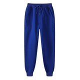 New Solid Color Casual Pants Men Brand Men's Fashion Drawstring Full Length Pants Slim Harajuku Style Pencil Pants