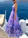 Women's Clothing Printing Online Three-Dimensional Flower Decoration Sleeveless Slings Super Swing