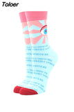 Women Happy Funny Socks With Lattice Print Avocado Pizza Food Skateboard Harajuku Korean Simple Socks New Fashion