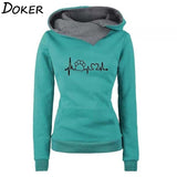 Winter Hoodies Women Pattern Embroidery Long Sleeve Plus Size Fashion Pullovers Sweatshirt Tops Vintage Warm