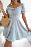 Floral Drawstring A-Line
