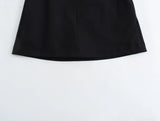 New Spring Style Spliced Flat-Angle Trousers, Waist Belt And Skirt Pants 8372032-Outfit