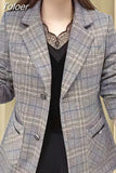 Women Office Work Fashion Style Long Sleeve Vintage All-match Chic Single Breasted Turn Down Elegant Casual
