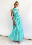 Summer New Leisure High-End Feeling Sleeveless Waist Swing Gentle Wind Dress Women's Long