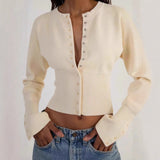 2025 New Knitted Hollow Tice With Cuffet Wrapped Chest Umbilled Tumice Skirt Knitted Suit