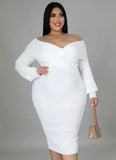 Plus Size Sweetheart Long Bodycon