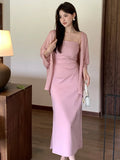 Xixi 2025 Summer Dress New High-Rise Thin Temperament Sling Dress High-End Long Dress Women
