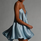 With Deep V-Neck-Loose Sling-Type Loose