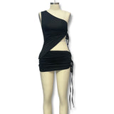 Fashion Fashion Summer Set One-Shoulder Design Vest Cramped Short Skirt Two-Piece Set Of