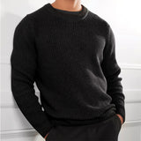 Toloer Only For The New Casual Men's Solid Color Top Sweater Knit