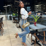 Women's Casual Jeans Women's New Street Trend Water Wash