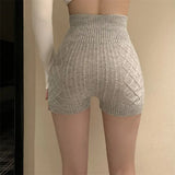 Knitted Safety Pants Women 2025 Spring And Autumn New Inner Warm Abdominal Hips Without Trace Bottom