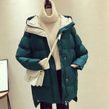 Winter Women Jacket Coats Parkas Women Down Cotton Hooded Overcoat Thick Warm Plus size Female Long Cotton Padded
