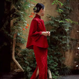 Chinese Cheongsam Toast Suit 2025 New Retro National Style Wedding Dress Engagement Dress Long