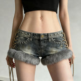 Girl Style Makes Old Leather Jacket Personality Trend New Zippered Jacket