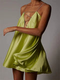 With Deep V-Neck-Loose Sling-Type Loose