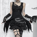 Summer 2024 New Street Fashion Hot Girls With Irregular Corns Vest Girls-Outfit