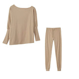 Hot Sales Of Pure Color Fashion Casual Tying Slanted Shoulder Sports Trousers Trousers Suit