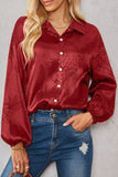 Print Collared Dropped Shoulder