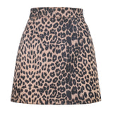 Womens High Waist Faux Suede Double Front Bodycon Mini Hip Skirt Female Pencil A-line Shorts Woman School Girl Skater Skirt
