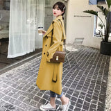 Windcoat Woman 2025 Spring And Autumn New Korean English Wind Long Short Jacket