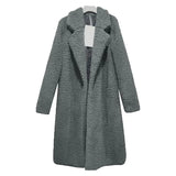Coats Trench Fashion Long Autumn Winter Warm Tops Cardigan Plus Size Women Clothes 2019 Plush Windbreakers Blouson