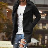 Winter Men Plaid Coat Single Breasted Casual Business Man Office Plus Size Checkered Jacket Men Coat Male Outwear