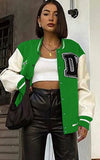 Contrast Color Button Up Long Baseball