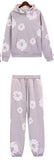 Tide Brand Foam Print Loose Sweater Y2K Hip Hop Street Suit For Men And Women-Outfit