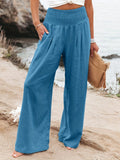 New Spring Women's Casual Cotton Lint Comfortable Mid-Rise Trousers