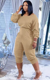 Casual Stacked Jumpsuit with