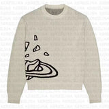 Street Y2k Coat Sports Street Hip-Hop Leisure Color Impact Style Knitted Couple Sweaters Wear Fashion-Outfit