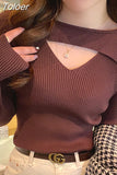 Women Sweater Pullover Turtleneck Autumn New 2023 Long Sleeve Slim Elastic Korean Simple Basic Jumper Solid Color