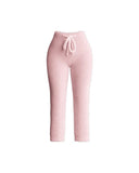 2025 New Knitted Plush Long-Sleeved Coat Vest Shorts Four-Piece Set + Three-Piece