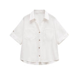 Summer 2025 New Women's Fashion Casual Linen-Blend Shirt