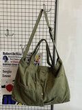Vintage Wash Large Shoulder Bag-Outfit