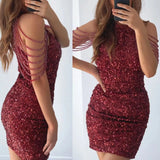 Fashion Hanging Neck Sexy Crystal Bead Bag Hips And Brighten