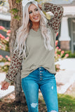 Waffle Knit Notched Neck