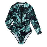 2025 New Swimsuit Women Conservative Bikini Long-Sleeved Surf