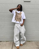 Trousers Direct Hooded Trousers Striped Plus Velvet Sweatpants