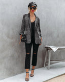 Loose Denim Cardigan Autumn And Winter New Style Suit Collar All-Match Casual Thin