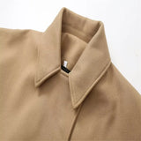 Women's Autumn And Winter New Fashion Loose Blending Solid Coat Coat