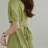 Vintage Dress Women V-Neck High Wasit Elegant Sweet Midi Dress Female Summer 2021 Short Sleeve Pretty Party Cute