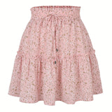 Floral Print Short Skirts Women 2022 New Fashion Casual Plus Size High Waist Skirt Female Boho Beach Sexy Mini