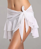 New Summer Chiffon Elegant Skirt Bag Hip Skirt Splicing Women Slim Slimming