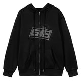 Cartoon Bear Lamb Wool Zip Up Hoodie Women's Sweatshirts Casual Oversized Brown Winter Clothes Women Jackets Cute Korean