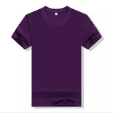 New Men Solid Color T Shirt Mens T-shirts Summer Skateboard Boy Tee Multi Color Casual Tops Simple