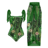 Toloer One-Piece Bikini Suit Women's Bikini Three-Piece