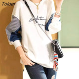 Pullovers Women Fashion Trend Spring Autumn New Loose Capless All-match Design Pullover Outside Wear Long-sleeved
