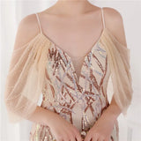 Sequin Strap Mermaid Long Evening